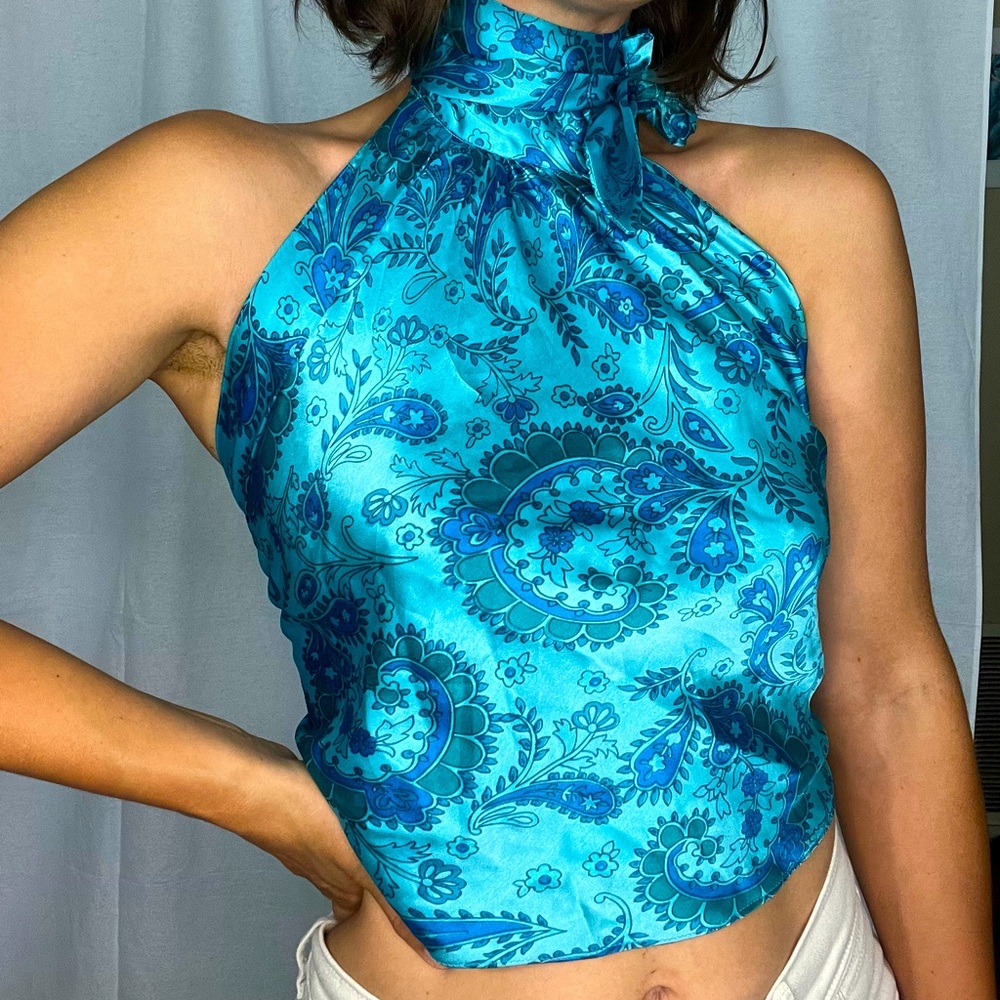 Paisley scarf top by Elaine Gold